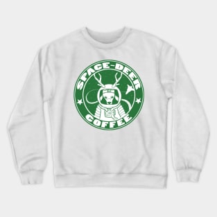 Space-Deer Coffee Crewneck Sweatshirt